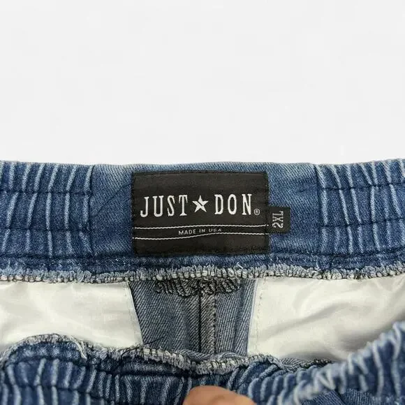 Just Don x Lakers Denim Shorts XXL NBA Basketball Streetwear Made in USA - Picture 3 of 8